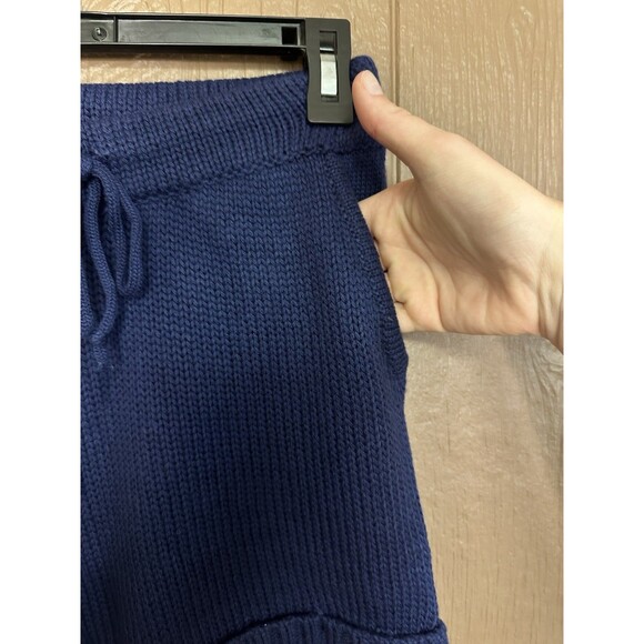 NWT 525 America Born In Bklyn Knit Shorts Indigo Size XS Beachy High Waist Comfy - Picture 4 of 5